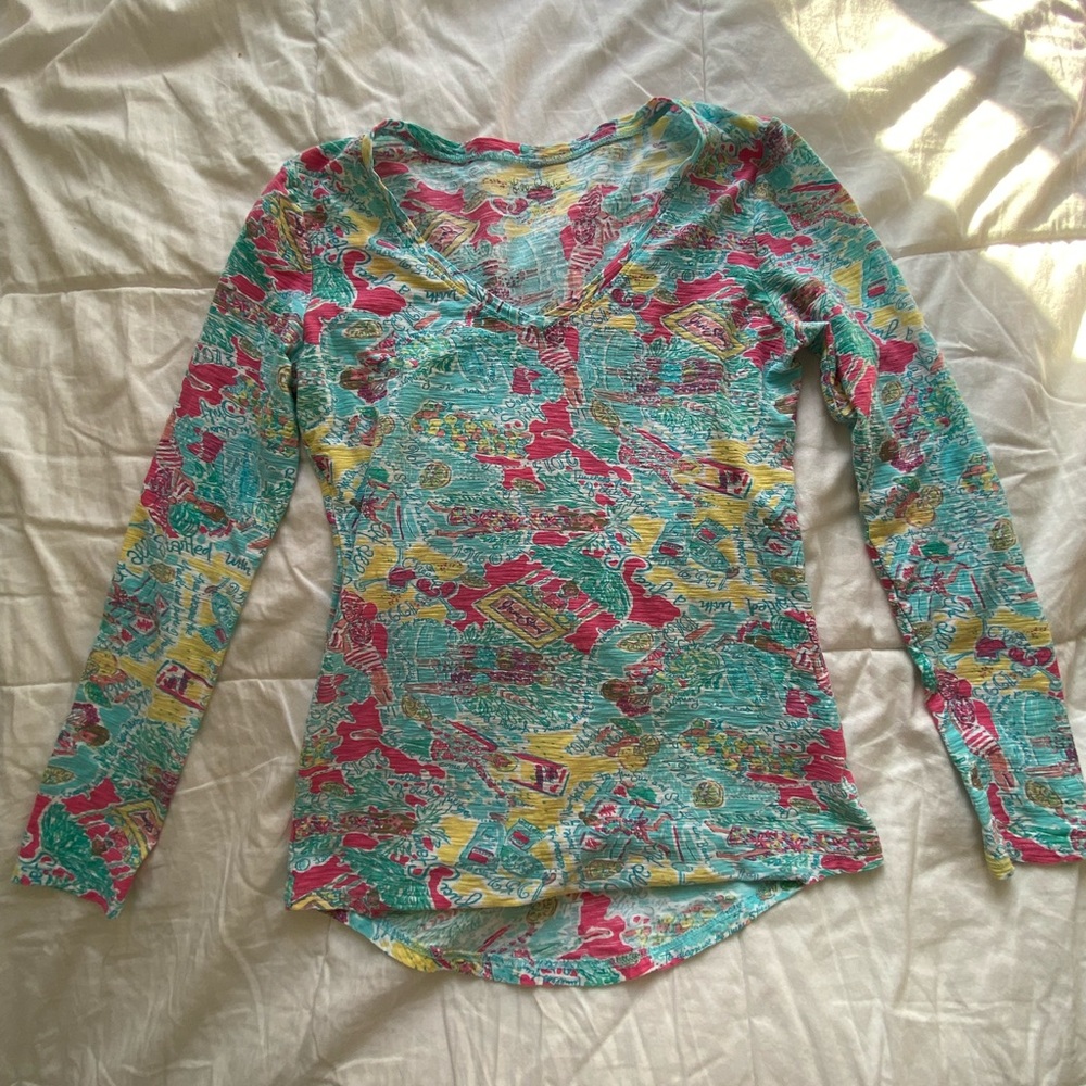 lilly pulitzer “in the beginning” long sleeve